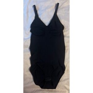 NEW Black Seamless‎ Tummy Control Shaper Shapewear Bodysuit, Medium